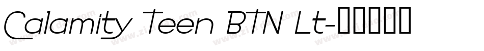 Calamity Teen BTN Lt字体转换